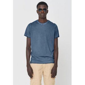 Ploumanac'h Men's Italian Performance T-shirt Jeans Color Short Sleeves Size M